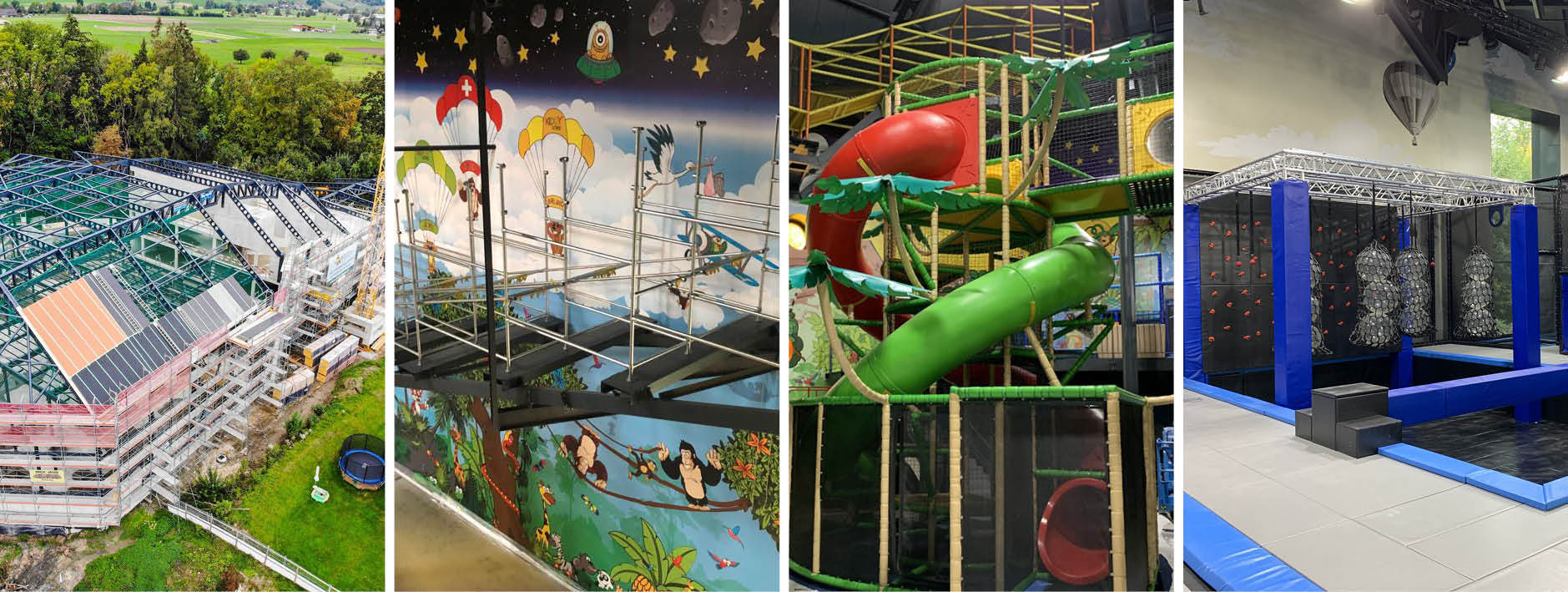 Installatie Kiddy Dome Swiss family center